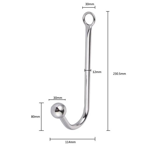 Elegant Hook Anal with Collar and Beaded 5334 Cuffs 0611